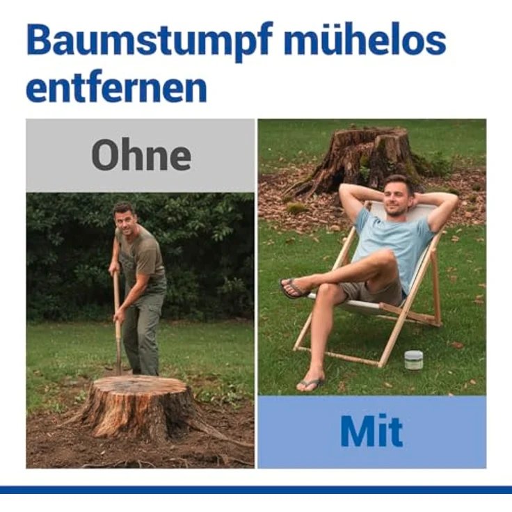 Maximex Wurzelentferner Granulat 300 g, beschleunigte Zersetzung von Baumstümpfen, umweltfreundlich und einfach anzuwenden – Bild 3
