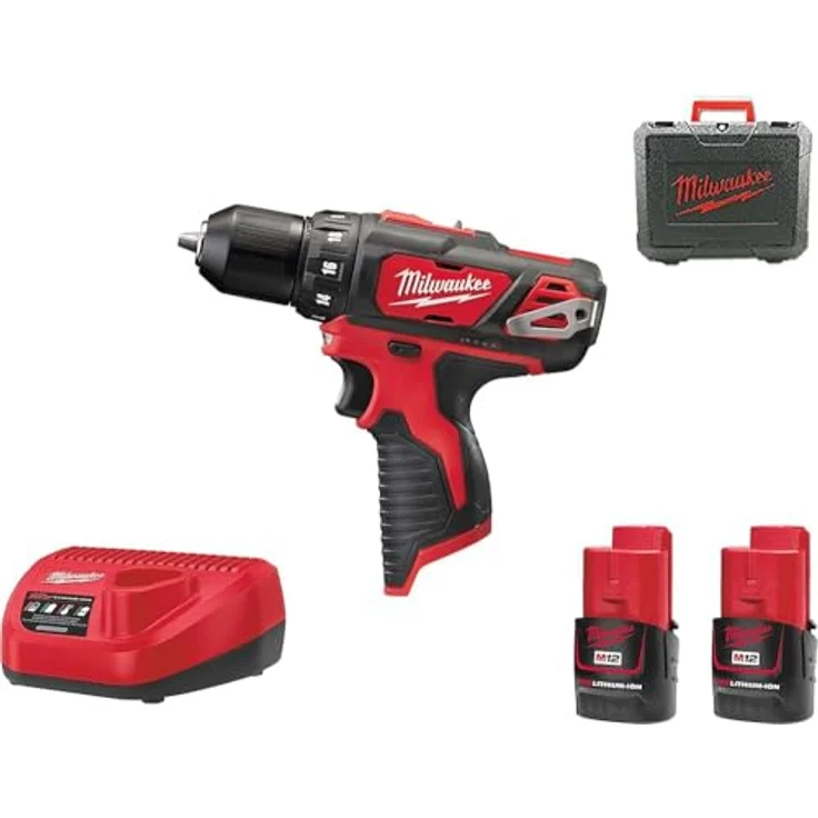 Milwaukee M12 BDD-1.5 Ah 152C Akku-Bohrschrauber u. Transportkoffer – Bild 2