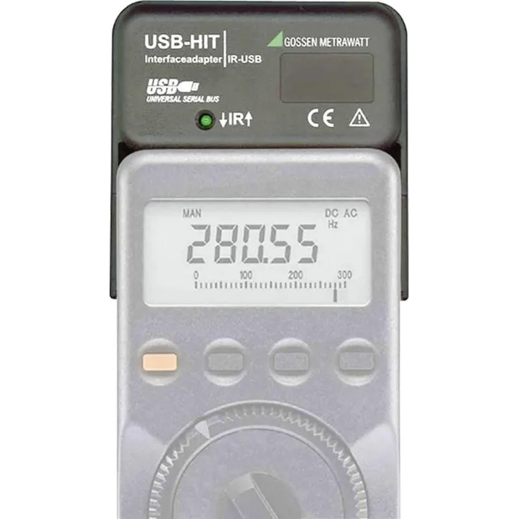 Gossen Metrawatt USB-HI, Schnittstellenadapter für Multimeter METRAHIT 22-29S/M/C/i, 30M und WORLD, bidirektionale Datenübertragung