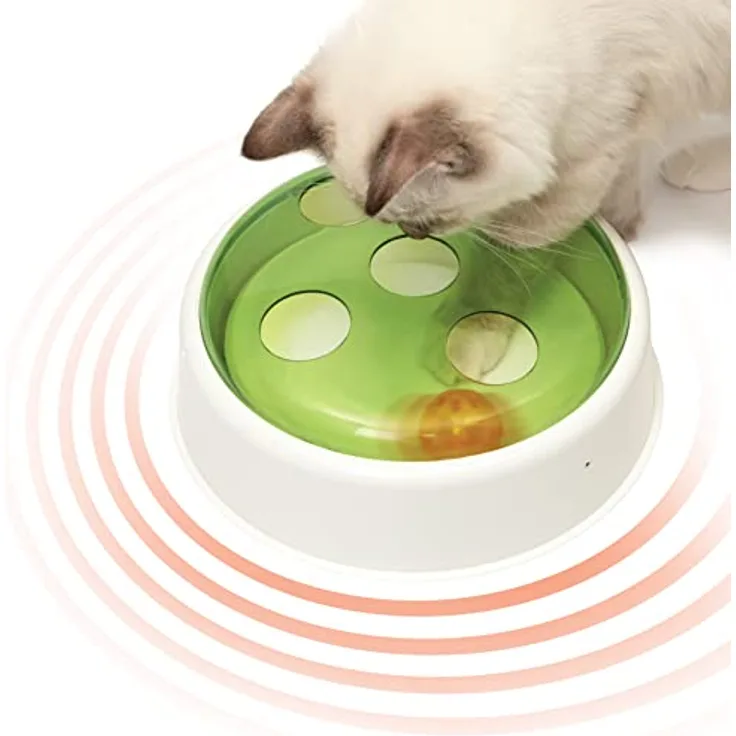catit Ball Dome, interaktives Spielzeug für Katzen, mit Ball