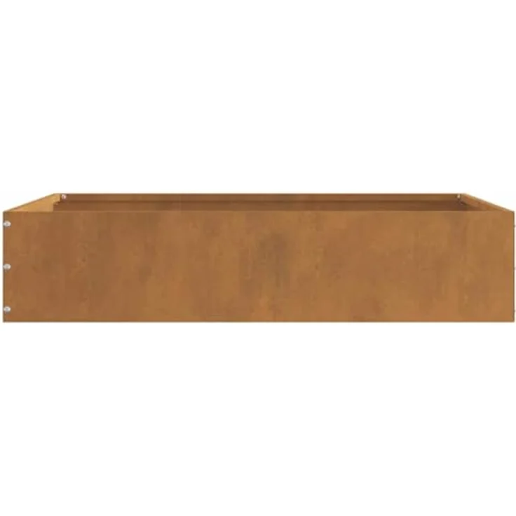 vidaXL Beetumrandung Raseneinfassung Rostig, 60 x 60 x 13 cm, wetterfest aus Stahl, langlebig und einfache Montage – Bild 6