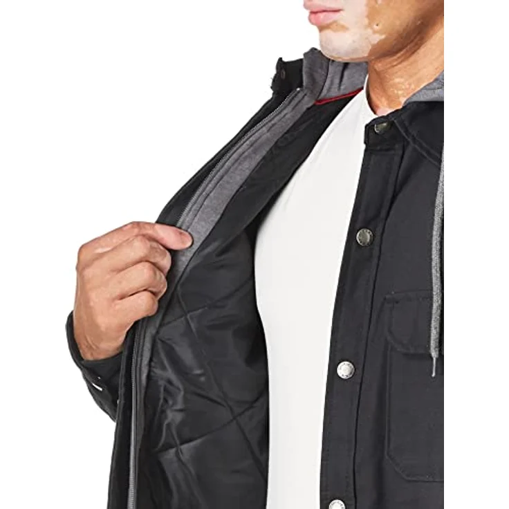 Dickies Duck Shirt JKT, Arbeitsjacke mit FLEX-Technologie, Brusttasche und Fleece-gefütterten Taschen, schwarz – Bild 5