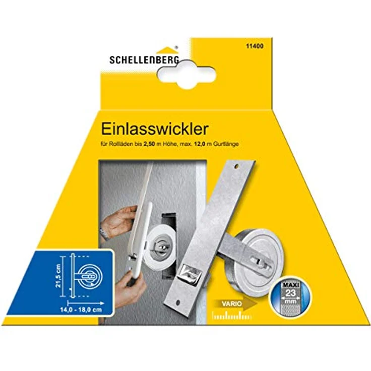 Schellenberg Einlaßwickler Maxi Lochabstand 21,5cm – Bild 5