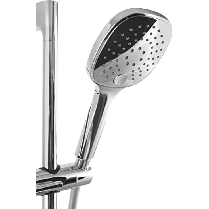 aquaSu Brausegarnitur Lepoldo, Höhe 60 cm, 3 Strahlart(en), Dusch-Set, Chrom, Anti-Kalk-Funktion, 723046 – Bild 2