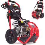 Apex Hochdruckreiniger Benzin Hochdruckreiniger 180bar 7PS Dampfstrahler 20m 5 Düsen 56029