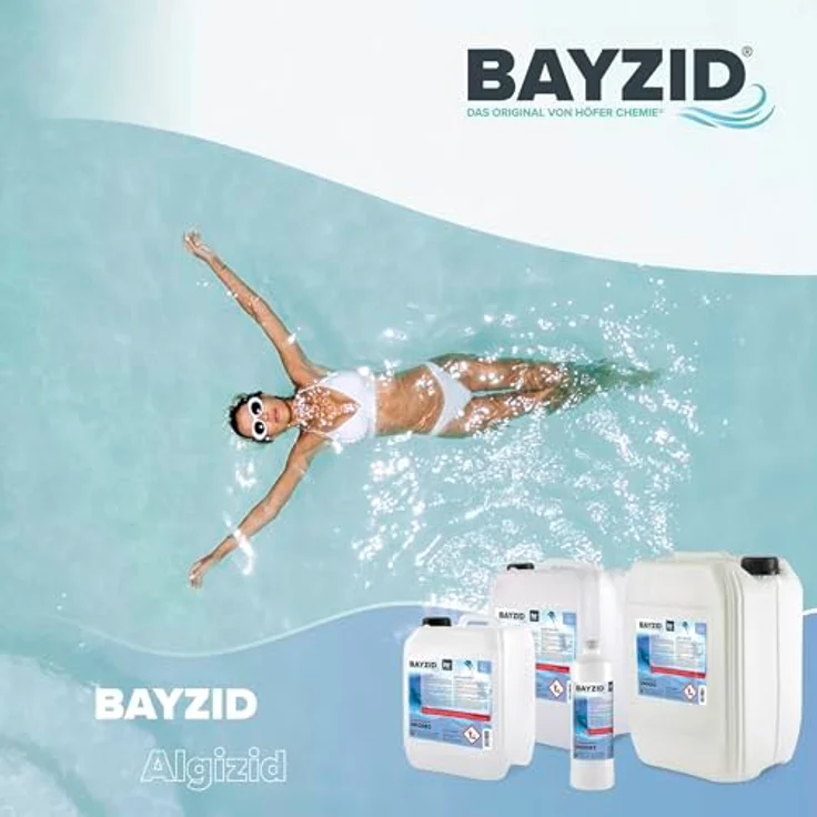 15 x 1 Liter BAYZID Algenvernichter für Pools in Flaschen – Bild 3