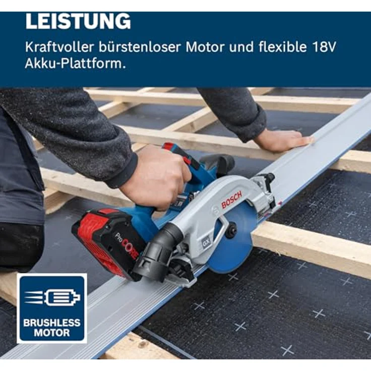 Bosch Professional 18V System Akku-Kreissäge GKS 18V-57-2 GX (mit Parallelanschlag, ohne Akku/Ladegerät) – Bild 4