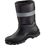 Feldtmann Winterschlupfstiefel Skagen, Gr. 39, schwarz, wasserdichtes PVC, wärmendes Webpelz-Innenfutter, rutschfeste Laufsohle