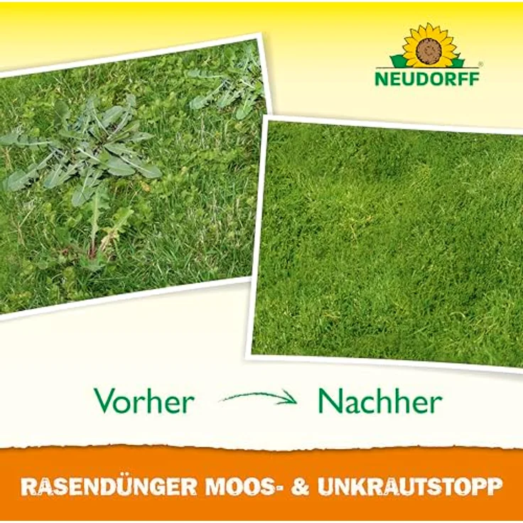 Neudorff Rasendünger Moos-&UnkrautStopp, 1 l, einfache Spritzanwendung ohne Streuwagen – Bild 6