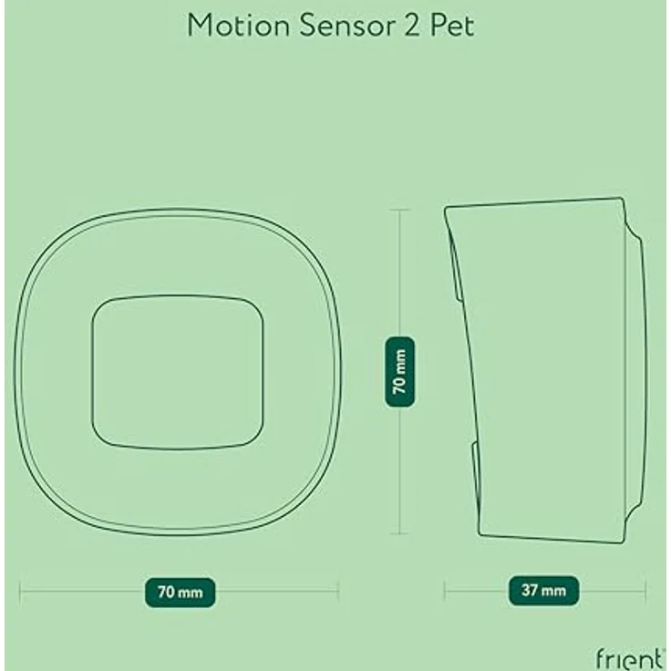 Frient Bewegungsmelder FRIZMOSZB-153, haustierimmuner Motion Sensor 2 PET, Bewegungs-, Licht- und Temperaturüberwachung, Zigbee kompatibel mit Homey und SmartThings – Bild 7