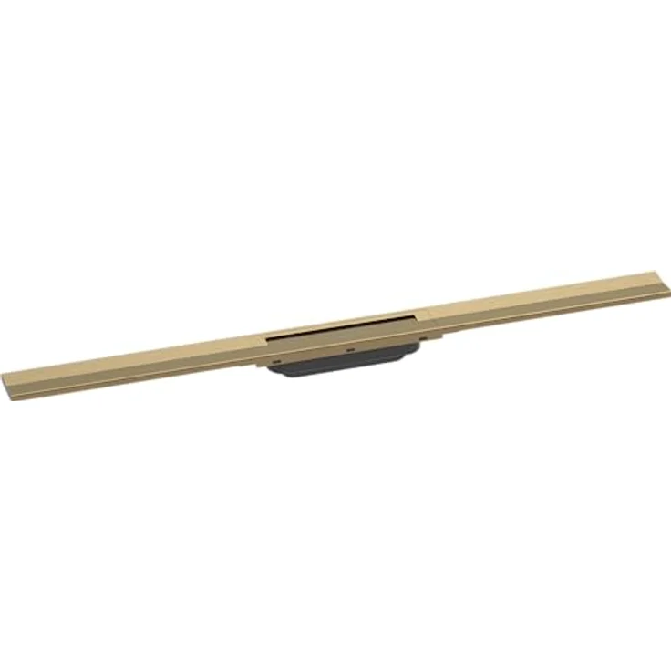 hansgrohe Fertigset Duschrinne RainDrain Flex, Abflussrinne 900mm, Bodenablauf Dusche kürzbar, Brushed Bronze – Bild 1