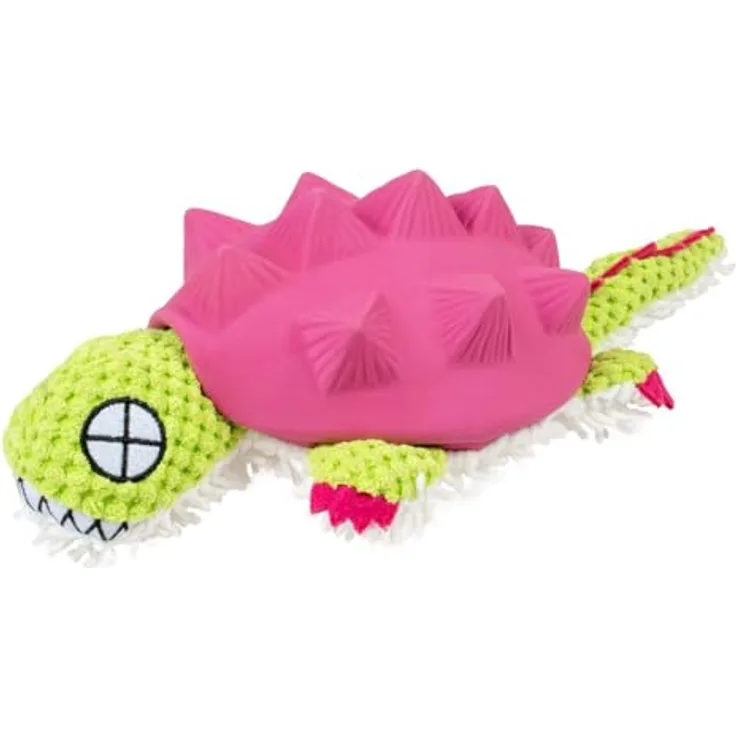 Duvo+ Plüsch & Latex Gürteltier, Spielzeug für Tiere, lila/grün
