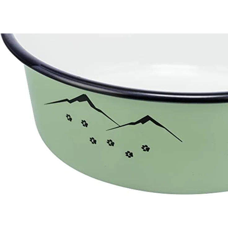 TRIXIE Napf, Emaille/Edelstahl, 0,3 L/Ø 12 cm, Grün - 25211 – Bild 4