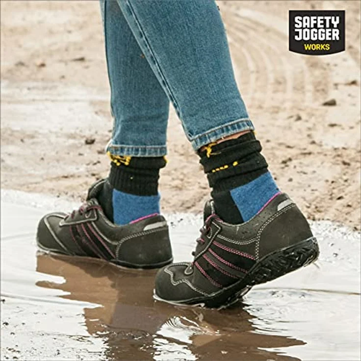Safety Jogger CERES S3, robuster Arbeitsschuh mit Sicherheitsschutz, schwarz, Größe 40 – Bild 5