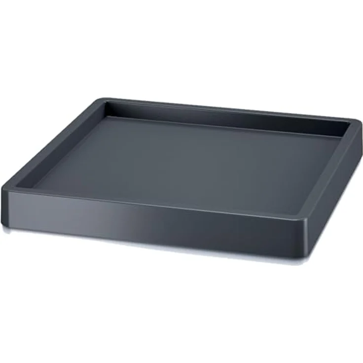 Prosperplast Mobile Saucer Square, Blumentopf Untersetzer mit 360 Grad drehbaren Rollen, quadratisch (366x366x60mm, Anthrazit) – Bild 1