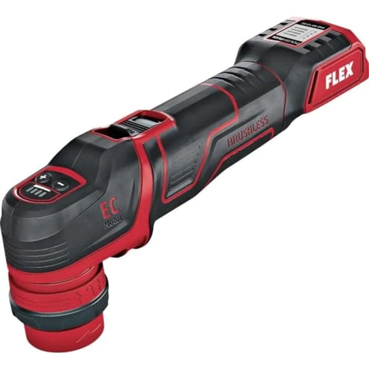 FLEX PXE 80 12-EC, Akku-Polierer 12 V mit rotativem und exzentrischem Antrieb, 80 mm Arbeitsdurchmesser, bürstenloser Motor, rot – Bild 2