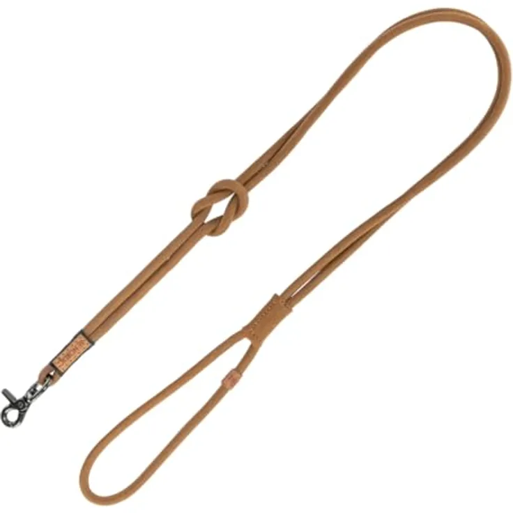 TRIXIE Hundeleine aus Leder BE Nordic Leine Leder XS-L, 1,20 m ø 8 mm in braun - Lederleine für Hunde mit nordischem Charme - für sehr kleine bis große Hunde - 17461