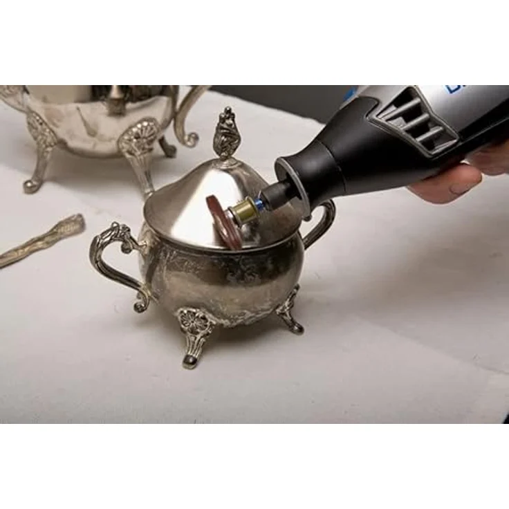 Dremel 473S EZ SpeedClic Feinschleifbürste, Zubehörsatz mit 1 Feinschleifbürste Körnung 220, 25mm für Kunststoff, Holz und Metall – Bild 5