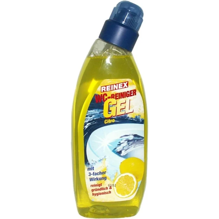 Reinex WC-Reiniger Gel Citro 750ml – Mit Schräghalsflasche, Sicherheitsverschluss & frischem Zitronenduft für effektive Reinigung – Bild 1