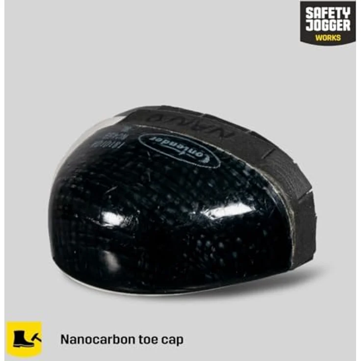 SafetyJogger Modulo 012036, vegane Sicherheitsschuhe mit Zehenschutzkappe, rutschsicher, grau/blau – Bild 3