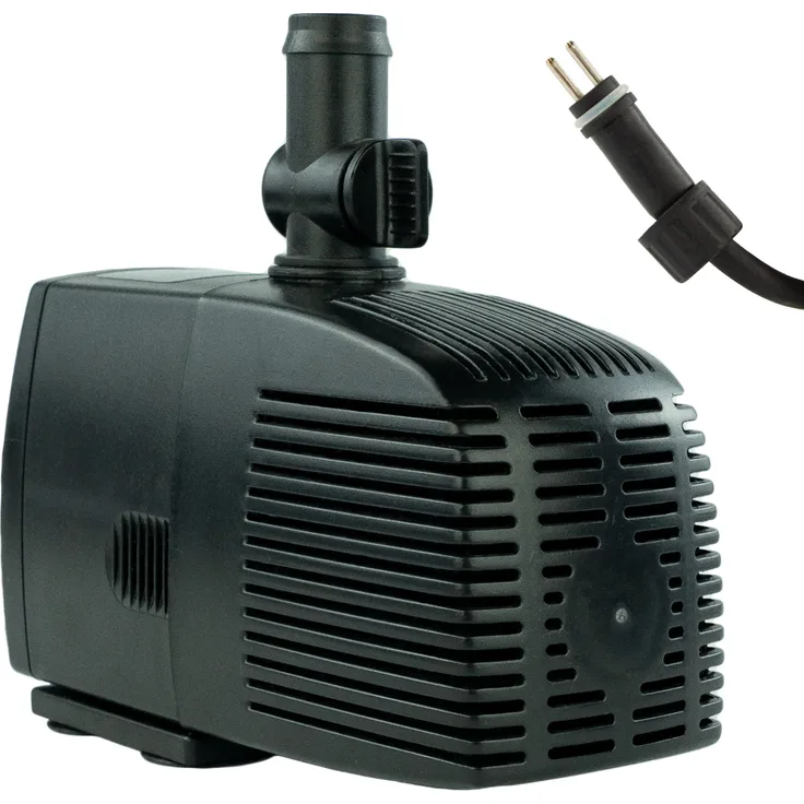 KERRY Ersatzpumpe ohne Trafo 1500 L/H | 12V AC | 25W | 8m Kabel | 2,5m Förderhöhe | Teichpumpe | Aquariumpumpe | Wasserspielpumpe | Brunnenpumpe | Springbrunnen-Pumpe