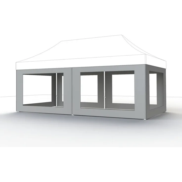 GAUTZSCH Pavillonseitenteil, weiß, 100% Polyester, 300x0,1x600cm (BxHxT)