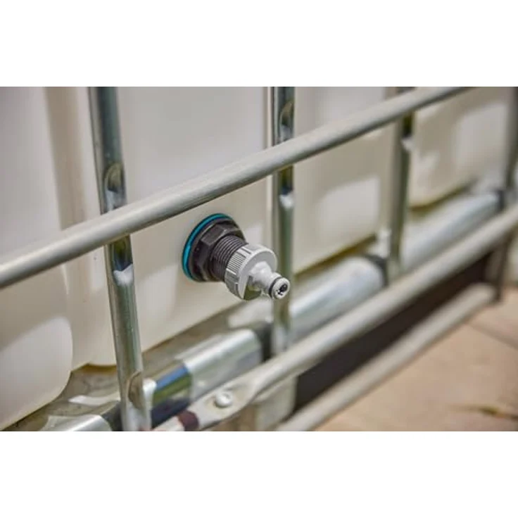 GARDENA Push IN 09095-20 Verbindungsgerät, einfacher Anschluss für Wassertanks und Fässer mit EPDM-Dichtung – Bild 5