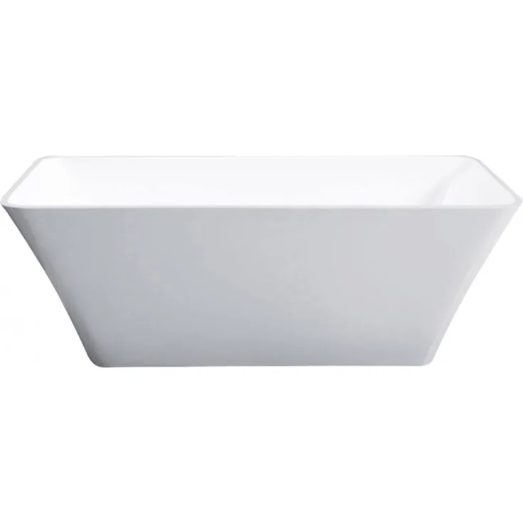 Jet-Line Badewanne BAAR weiss 170x75cm, Hochwertige Acrylbadewanne mit doppelwandiger Konstruktion und bequemer Liegeposition
