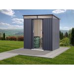 Floraworld Gartenhaus, BxT: 121.00x195.00 cm, Modernes Design mit breitem Oberlicht-Band, wetterfest