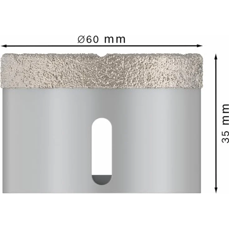 BOSCH Pro Core Cutter dry, Diamanttrockenbohrer Ø 60 mm, X-Lock, 60 x 35 mm für harte Fliesen und Stein – Bild 3