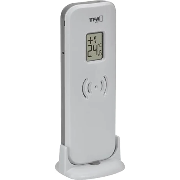 TFA SUN 2, Wetterstation mit farbig beleuchtetem Display, Weiss, integriertes Barometer, Außentemperatur- und Luftfeuchtigkeitsmessung, dimmbares Display – Bild 7