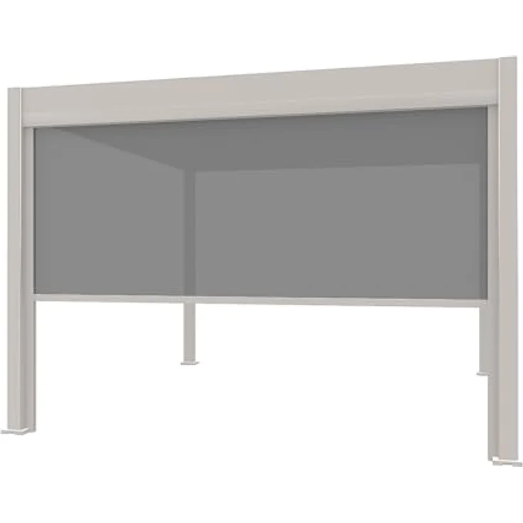 Weide Pavillonseitenteil Sonnenrollo Sand, stufenlos einstellbar, 265x236 cm, für Deluxe Pergola – Bild 1
