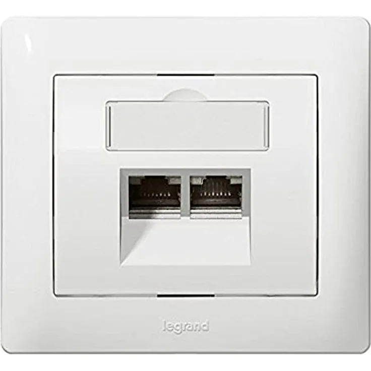 Legrand 771058 Abdeckung RJ45, Modul für Kommunikationstechnik, Grau