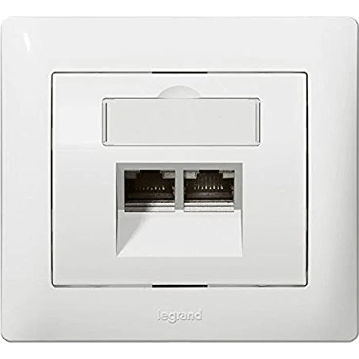 Legrand 771058 Abdeckung RJ45, Modul für Kommunikationstechnik, Grau