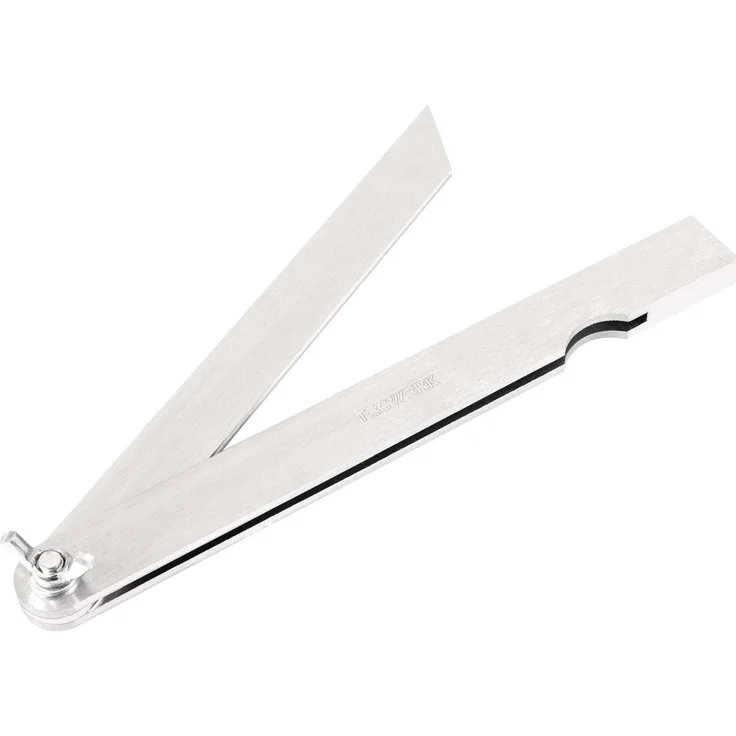 Tecwerk Winkelmesser, Stellwinkel mit 300 mm Schenkellänge, aus galvanisiertem Stahl mit beweglichen Beinen und Schraubenscharnier