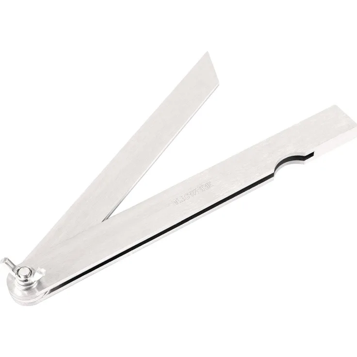 Tecwerk Winkelmesser, Stellwinkel mit 300 mm Schenkellänge, aus galvanisiertem Stahl mit beweglichen Beinen und Schraubenscharnier