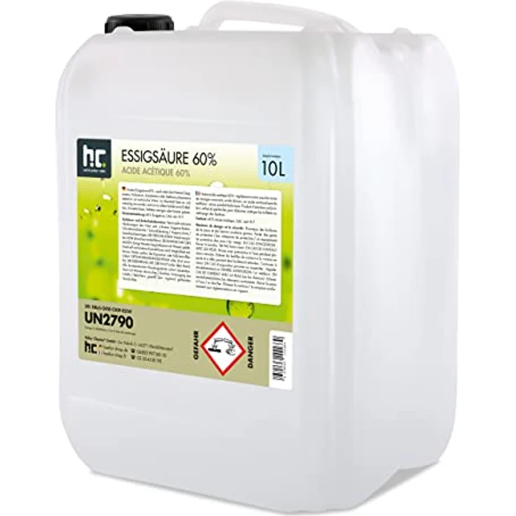 Höfer Chemie GmbH 1 x 10 Liter Essigsäure 60% in 10 L Kanistern – Bild 4