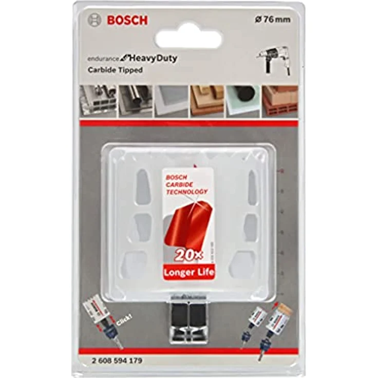 Bosch Professional Carbide Lochsäge Endurance for Heavy Duty (Ø 76 mm, Zubehör Bohrmaschine) – Bild 2