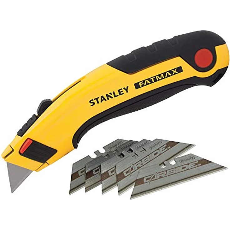 STANLEY Fatmax 7-10-778 Teppichmesser mit 5 Carbide Klingen, robust und präzise – Bild 1