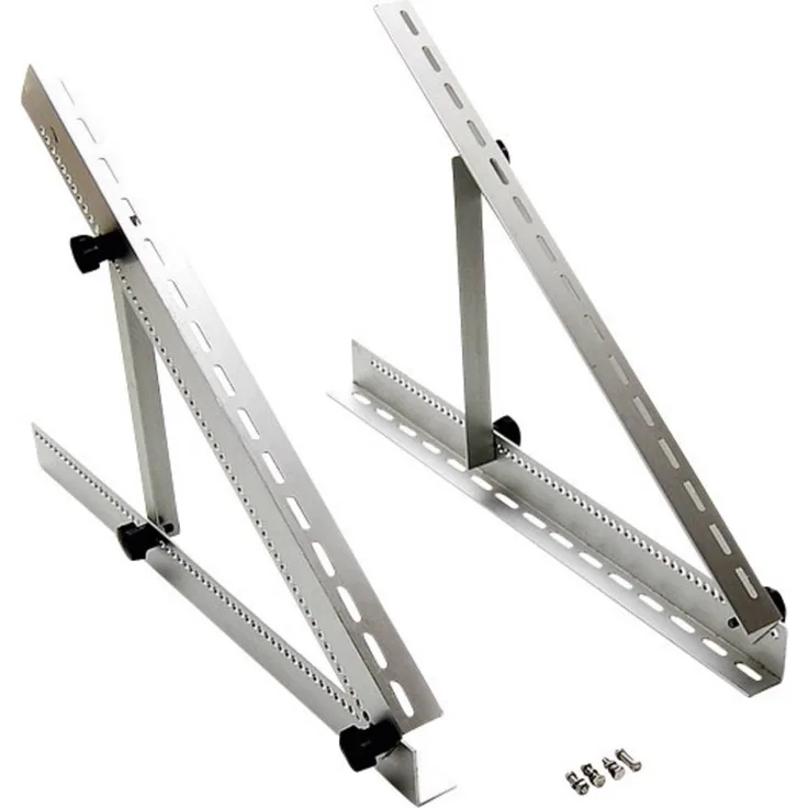 Phaesun 390856 Mono Axial Two Modulhalterung, leichte Aluminium Solarmodul-Halterung mit einstellbarem Neigungswinkel von 0 bis 90°