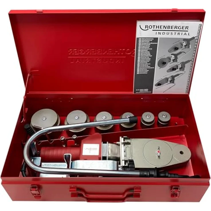 Rothenberger CR-ZRJQ-63T, Industrial Muffenschweissgerät mit 800 W und Kunststoff-Rohrschere Ø 42 mm – Bild 3