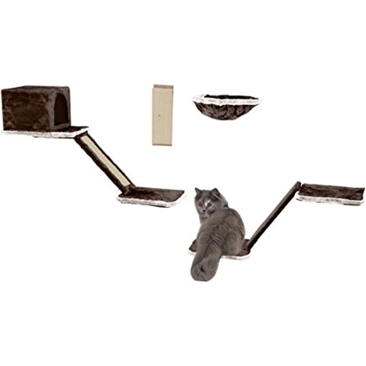 Silvio Design 21908.102 Katzen-Kletterwand 8-teilig grau – Bild 2