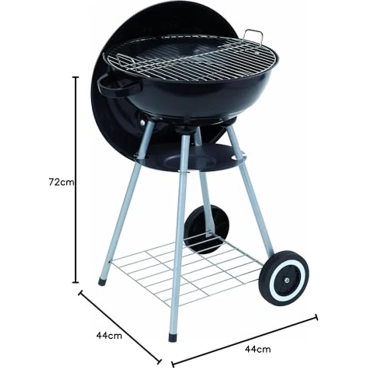 Tepro Holzkohlen Kugelgrill Key West, Mehrfarbig, Grillfläche 41,5 cm – Bild 10