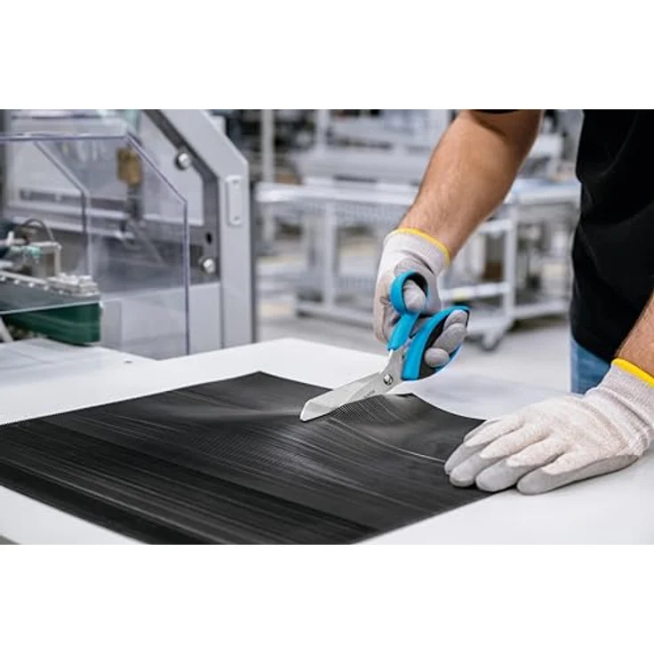 MARTOR SECUPLUS 568, Sicherheitsschere aus rostfreiem Edelstahl mit 115 mm Schneidenlänge, ergonomischem Griff, für Rechts- und Linkshänder – Bild 18
