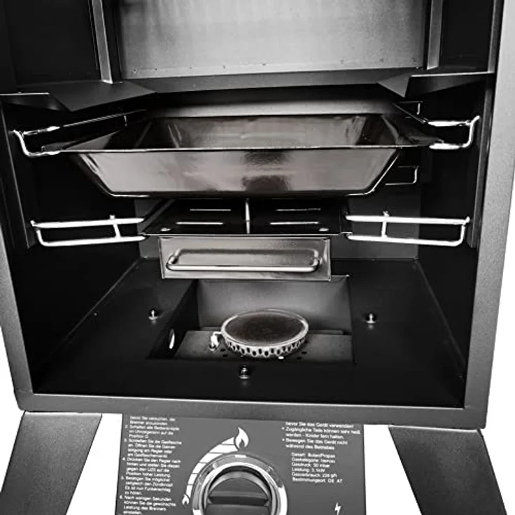 El Fuego Holzkohlegrill Smoker Portland W Window - AY3173 – Bild 5