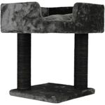 RAIKOU Kratzbaum LUTOS Lyon für Katzen aus Natur Seile 50cm, Robuster Ruhebereich für Katzen in 43x54 cm, Beige - Preisvergleich