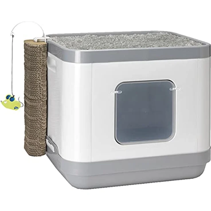 Katzentoilette,C802,Cube AA8II L:48 cm B:40 cm H: 43 cmgrau – Bild 3