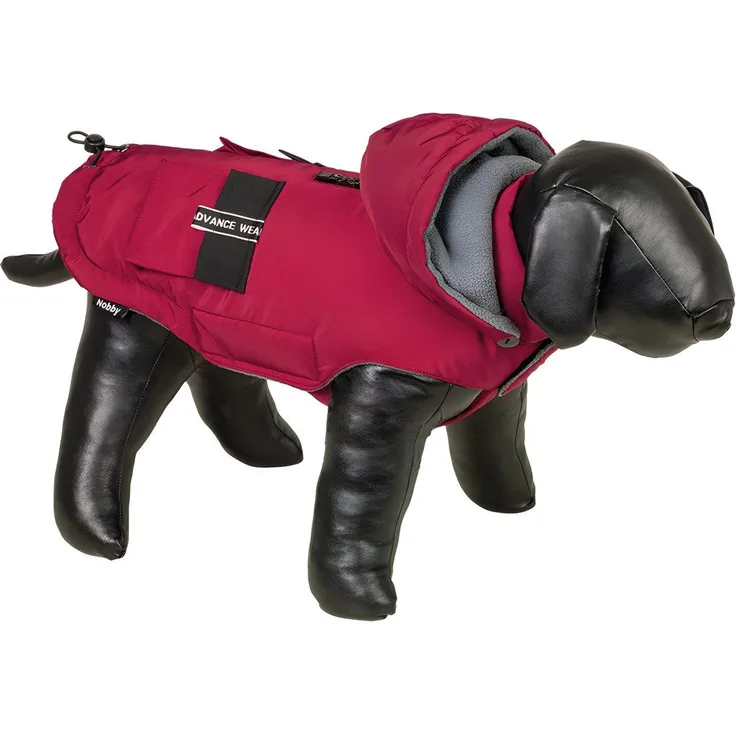 Nobby Hundemantel Canta bordeaux, Wasser- und windabweisend, Fleece-Fütterung