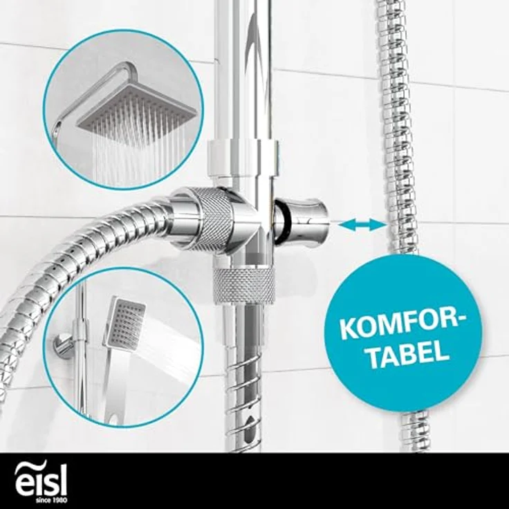 Eisl Brausegarnitur Easy Refresh, Höhe 127 cm, Antikalknoppen und integrierte Wassersparfunktion – Bild 4