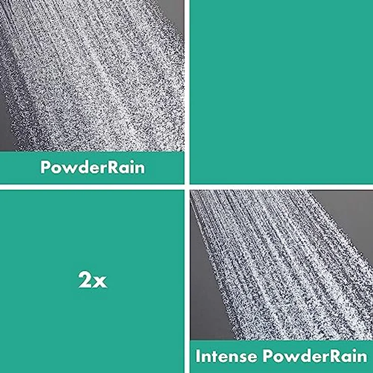 hansgrohe, Duschbrause, Pulsify E Duschkopf 260, 2 Strahlarten, mit Wandanschluss, PowderRain und Intense PowderRain, 10.80 l/min, chrom – Bild 3